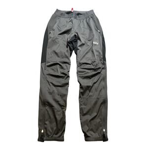 Swix Cross Pants Mens Medium Black Gray Softshell Fleece Performance Country Ski